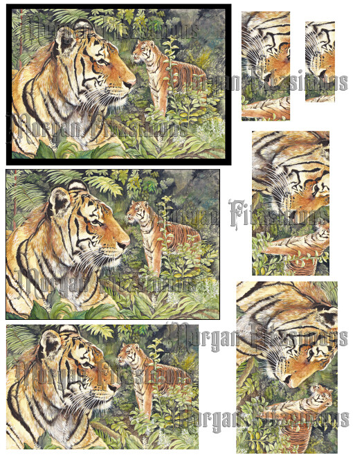 3D Tiger Sheet 1