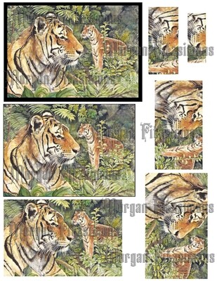 3D Tiger Sheet 1