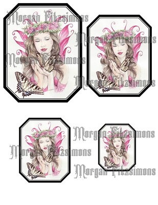 Fantasy Fae Topper - Butterfly Kisses Sheet