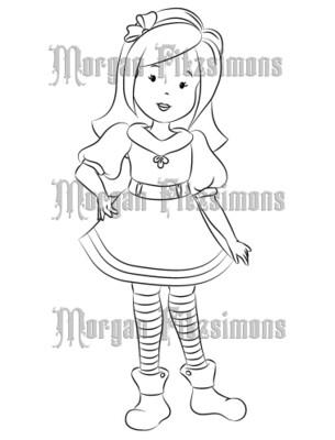 Kitten Queen Angelina 1 - Digital Stamp