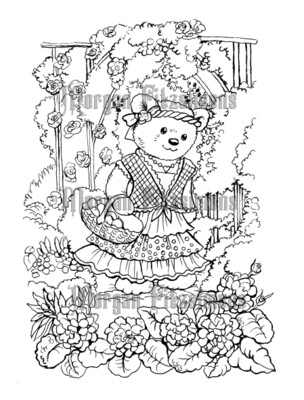Teddy 2 - Colouring Page