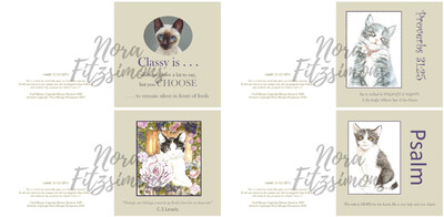 Kittens Faith Cards - 4 pcs Bundle