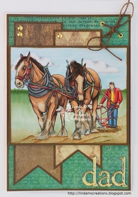 Shire Horses - Digital Stamp