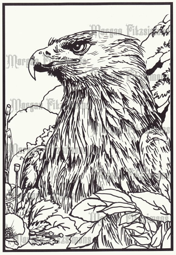Eagle 1 - Digital Stamp