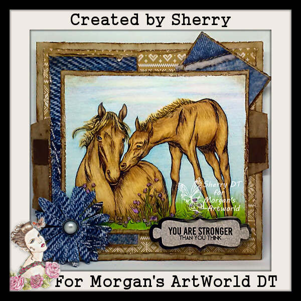 New Life Mum and Foal Horse - Digital Stamp