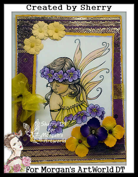 Fairy Child Forget Me Not - Digital Stamp