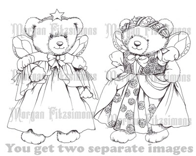 Teddy Angels Bundle - Digital Stamp