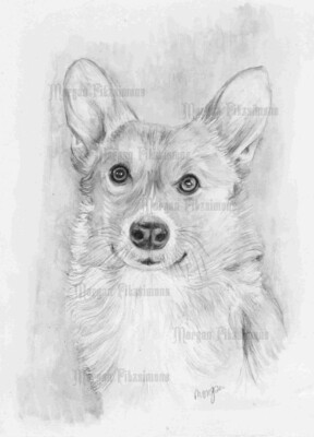 Dog Greyscale - Digital Stamp