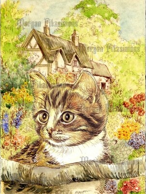 Kitten 3 Pre-Coloured - Digital Stamps