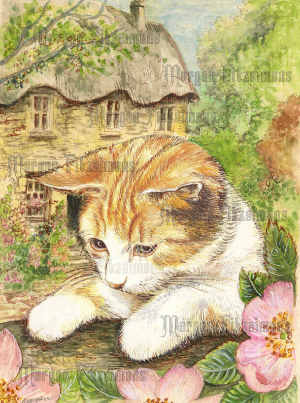Kitten 2 Pre-Coloured - Digital Stamps