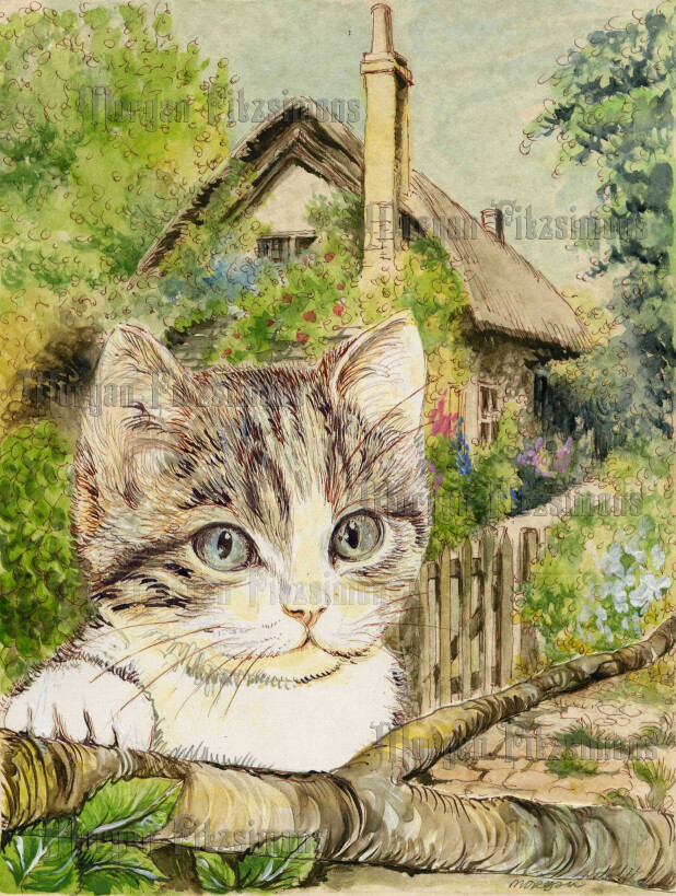 Kitten 4 Pre-Coloured - Digital Stamps