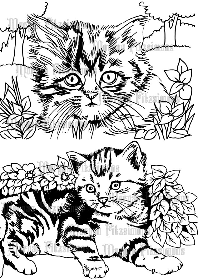 Kittens 2 - Digital Stamp
