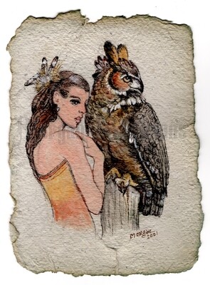 Go Wild Imagine Collection: Eagle Owl & the Lady