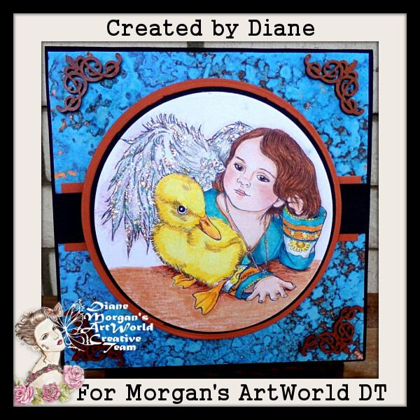 Fae Angel And Baby Duck - Digital Stamp