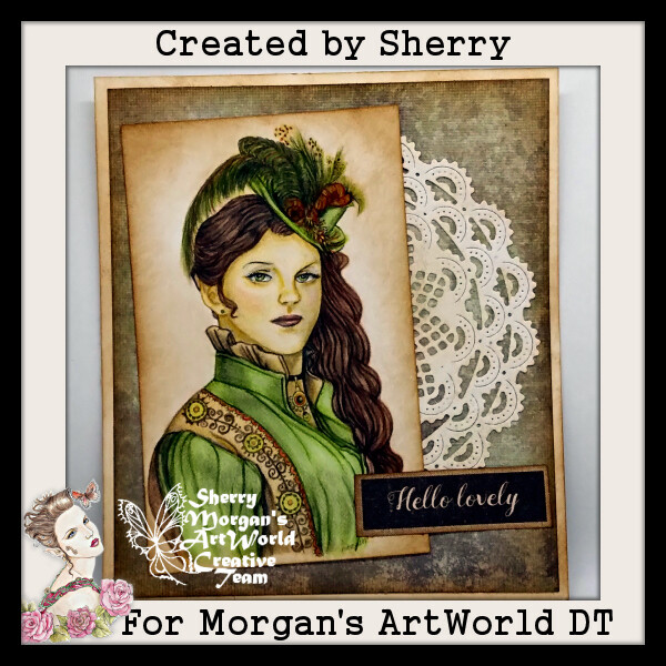 1920&#39;s Lady Greyscale - Digital Stamp