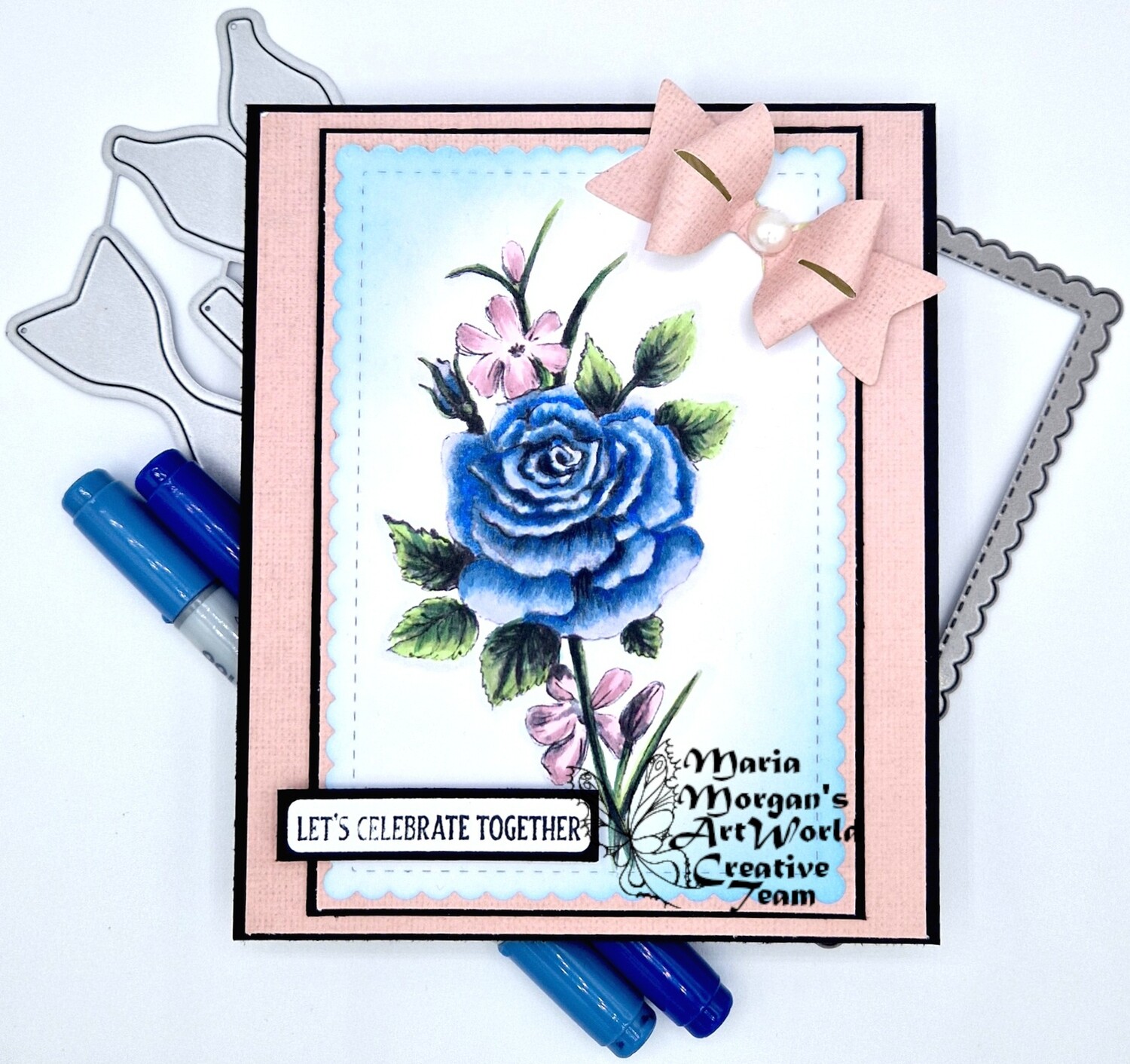 Flower 4 Greyscale - Digital Stamp