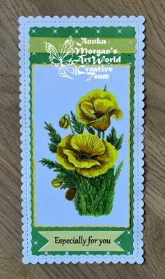 Flower 3 Greyscale - Digital Stamp