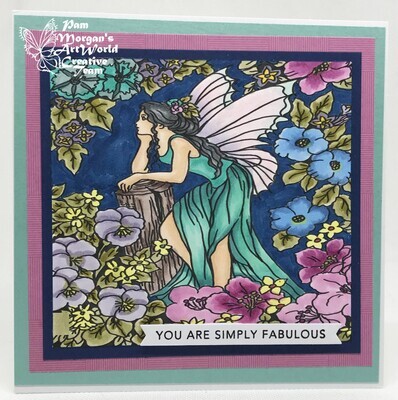 Fantasy Fae 6 - Colouring Page
