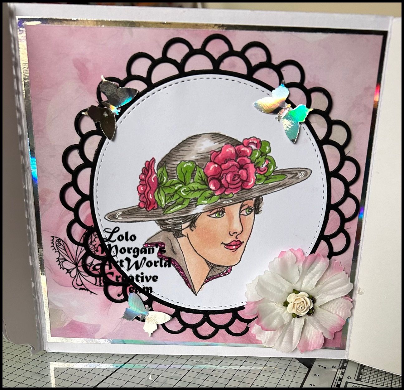 Rose 20&#39;s Cameo - Digital Stamp