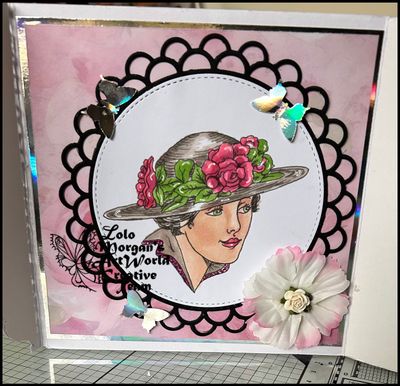 Rose 20&#39;s Cameo - Digital Stamp