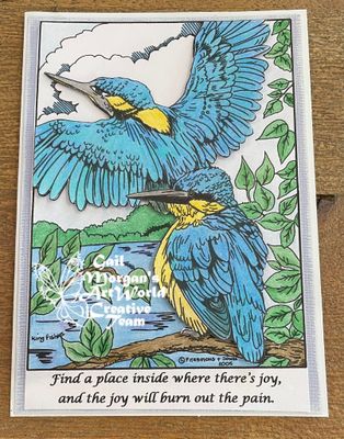 Kingfishers - Colouring Page