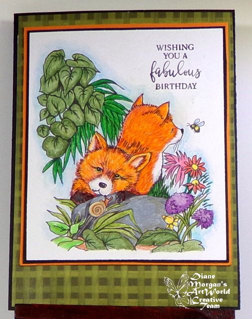 Baby Foxes 2 - Digital Stamp