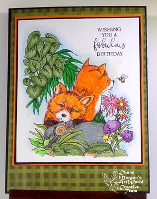 Baby Foxes 2 - Digital Stamp