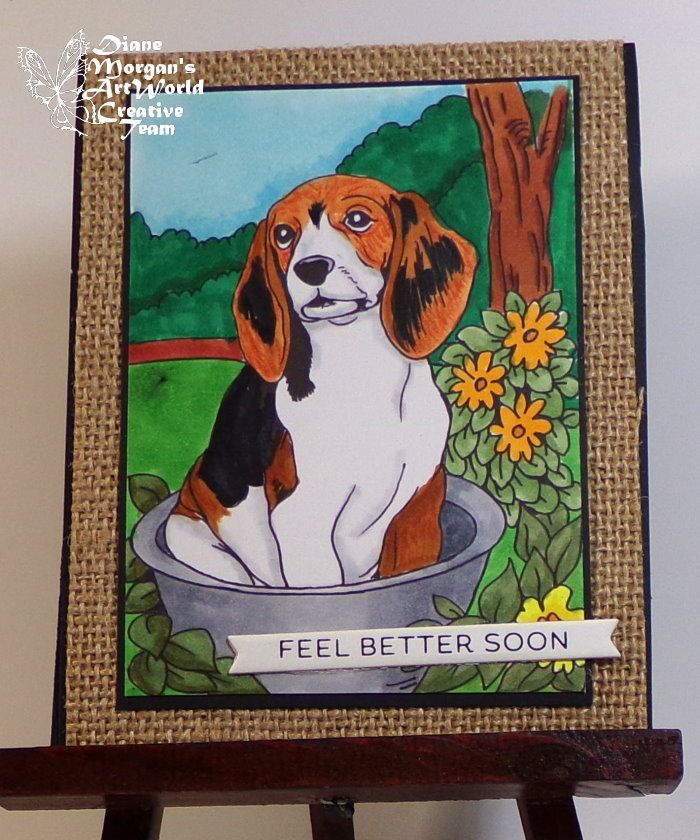 Baby Beagle - Colouring Page