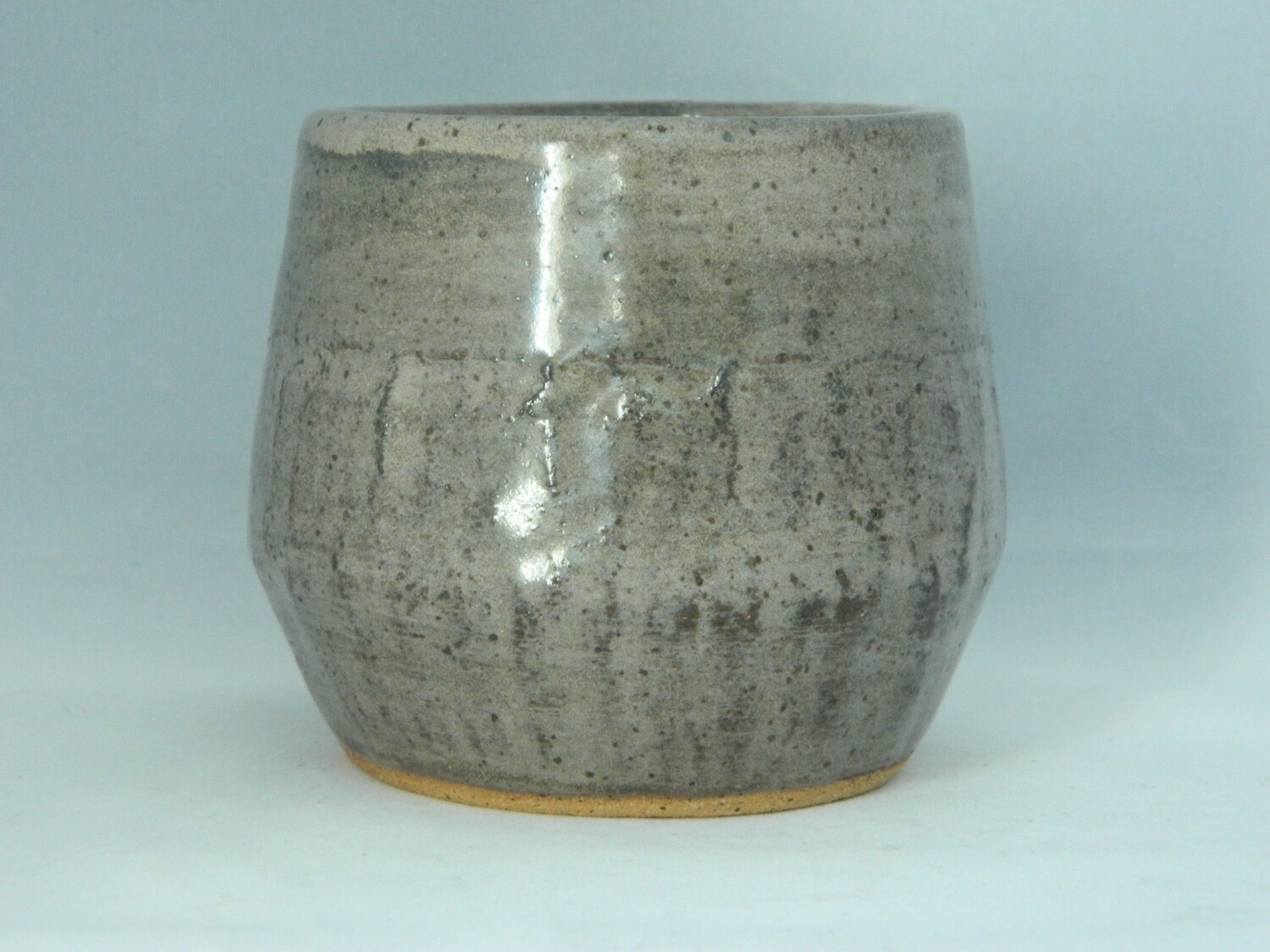 Gray Washed Textured Cup 3"h Piece 112