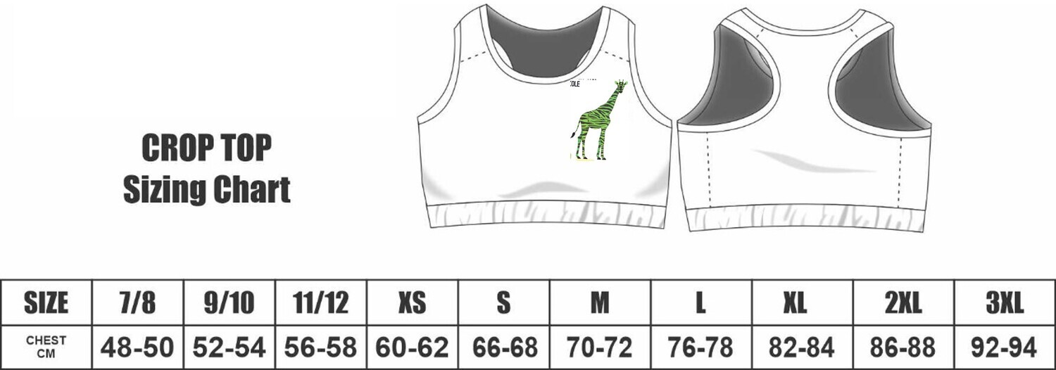 D7 Crop top Size