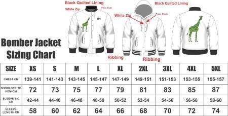 Bomber Size Chart