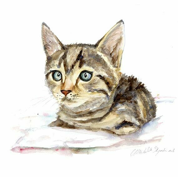 Custom cat painting