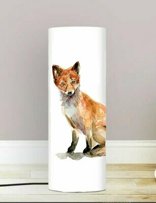 Fox watercolor lamp