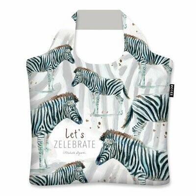 Zebra shopping bag by Ecozz and Michelle Dujardin