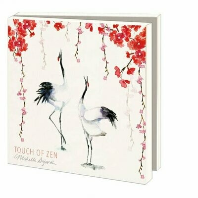 Cranes greeting cards with a touch of Zen by Michelle Dujardin