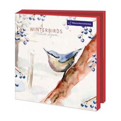 Greeting cards Winterbirds by Michelle Dujardin