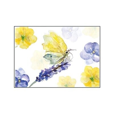 Greeting card brimstone butterfly