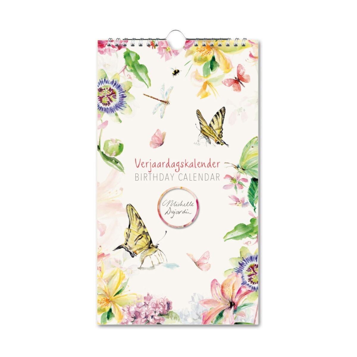 Birthday calendar butterflies & flowers