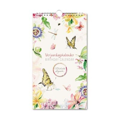 Birthday calendar butterflies & flowers