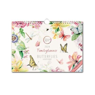 Family Planner 2024 Butterflies & Blossoms by Michelle Dujardin