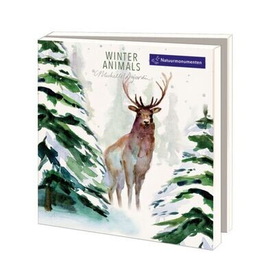 Greeting cards 'Winter Animals' (2023) by Michelle Dujardin