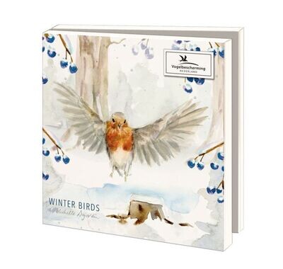 Greeting cards 'Winter Birds' by Michelle Dujardin (2023 release)