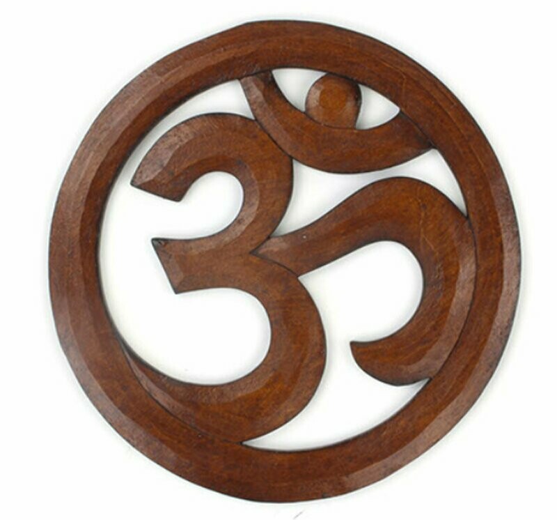 Om Wooden Plaque