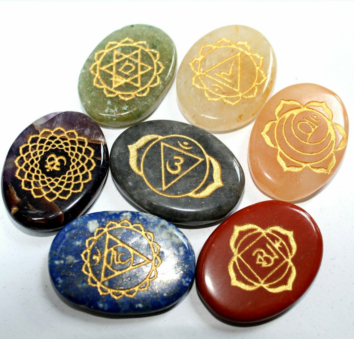 Engraved Chakra Set
