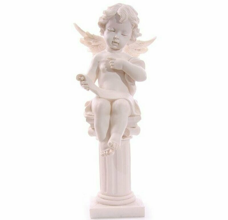 Cherub Sitting on Pillar