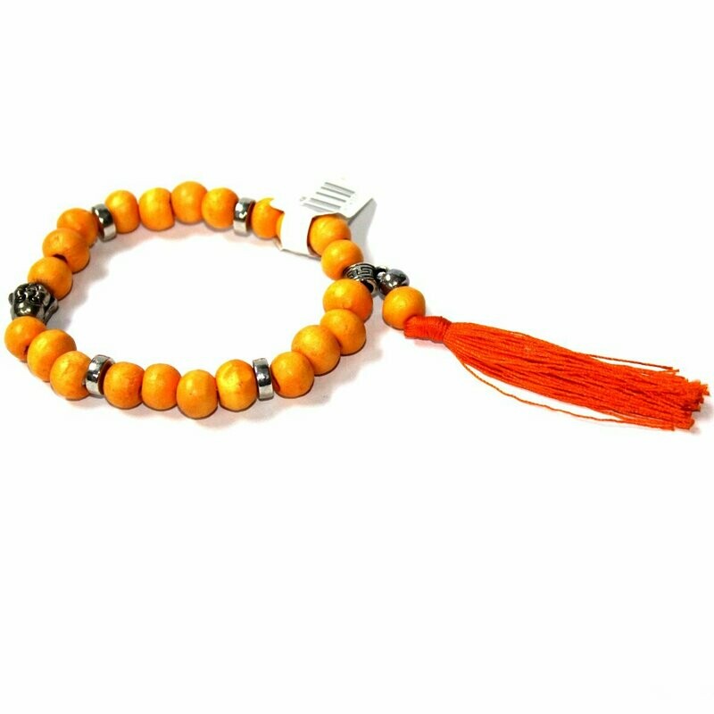 Orange Buddha Bracelet