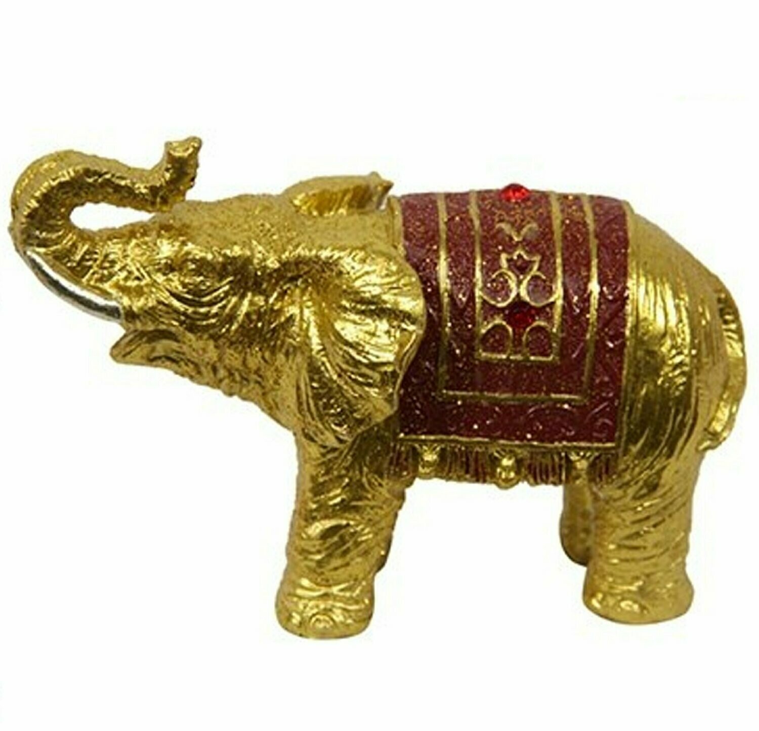 Gold Lucky Elephant - Red