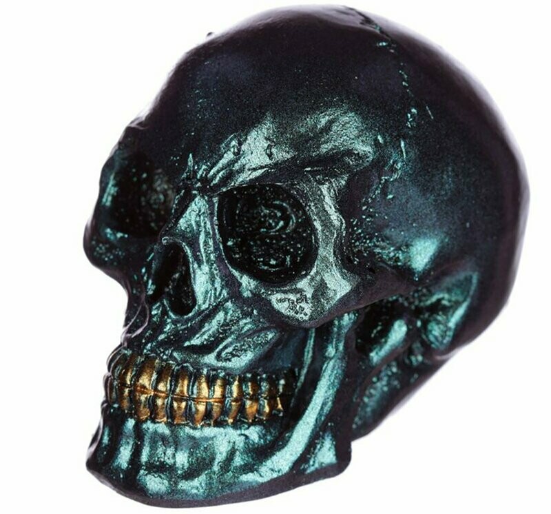 Small Iridescent Skull - Blue