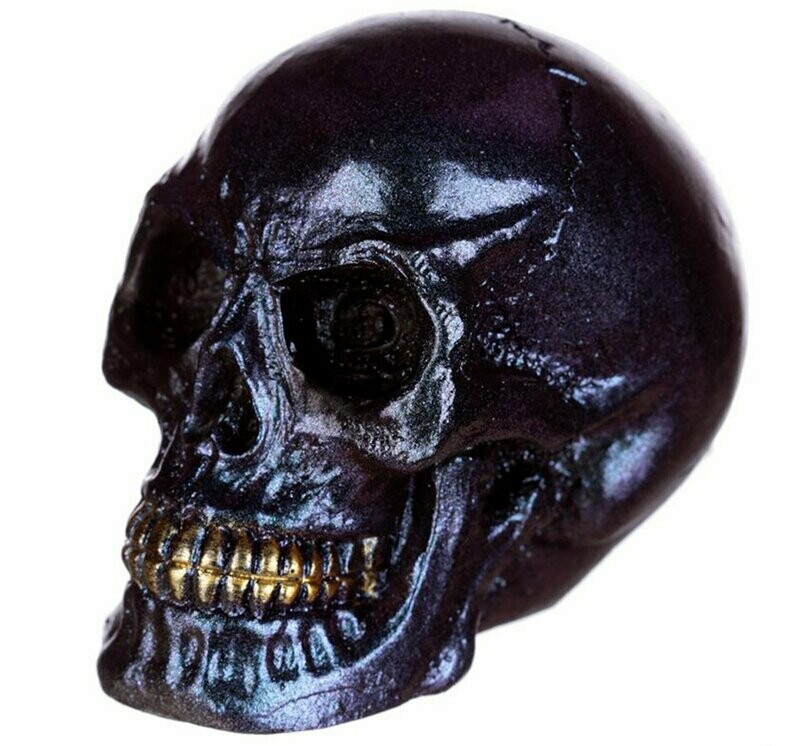 Small Iridescent Skull - Purple