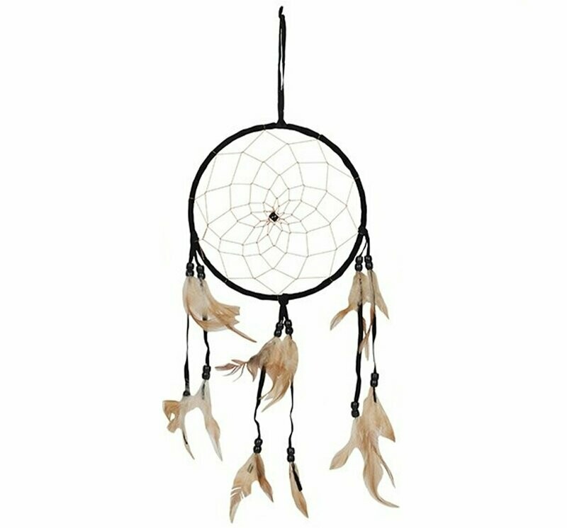 Native American Inspired Dreamcatcher - Black